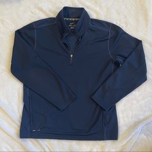 Men’s Nike Dri Fit Navy 1/4 Zip Pullover size L